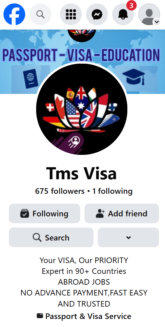 TMS Visa — Facebook Page